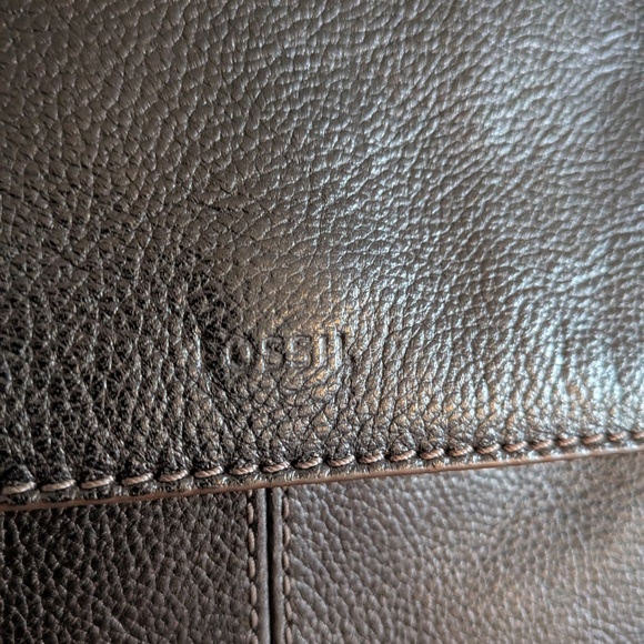 Fossil Claire Pebbled Leather Backpack SHB1932 Black Brass hardware
